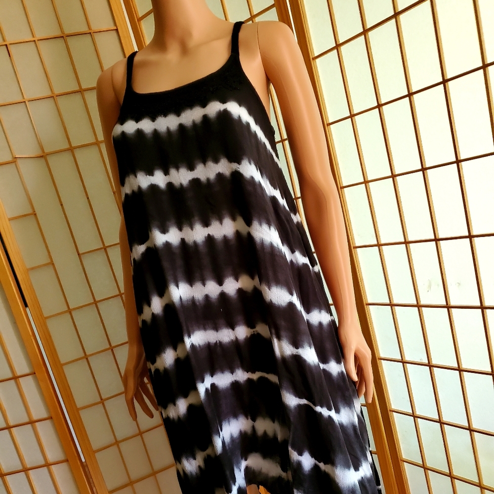 Tie Dye Stripe Dress